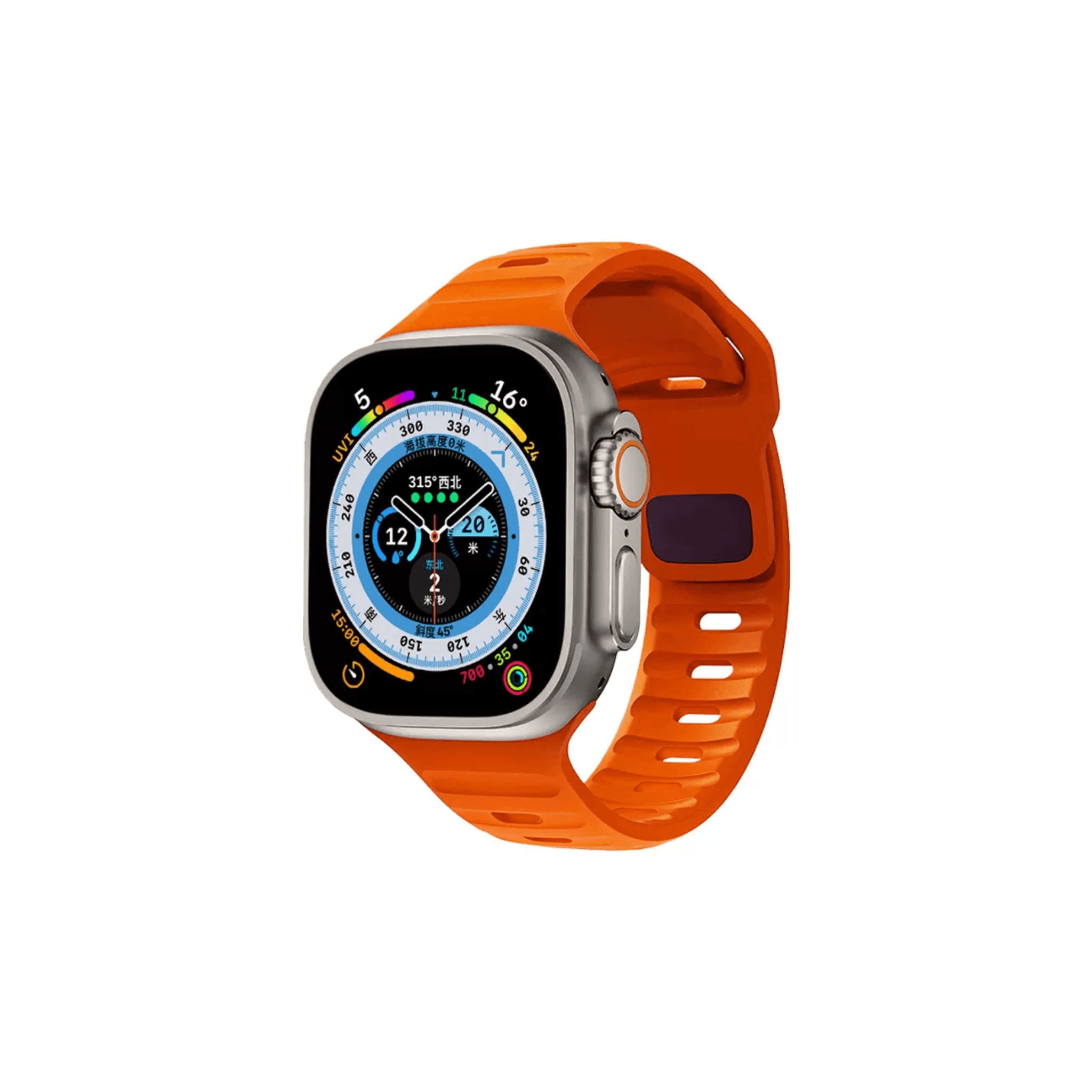 Orangefarbenes Sportarmband – Active Air Look mit Belüftung & sicherem Halt